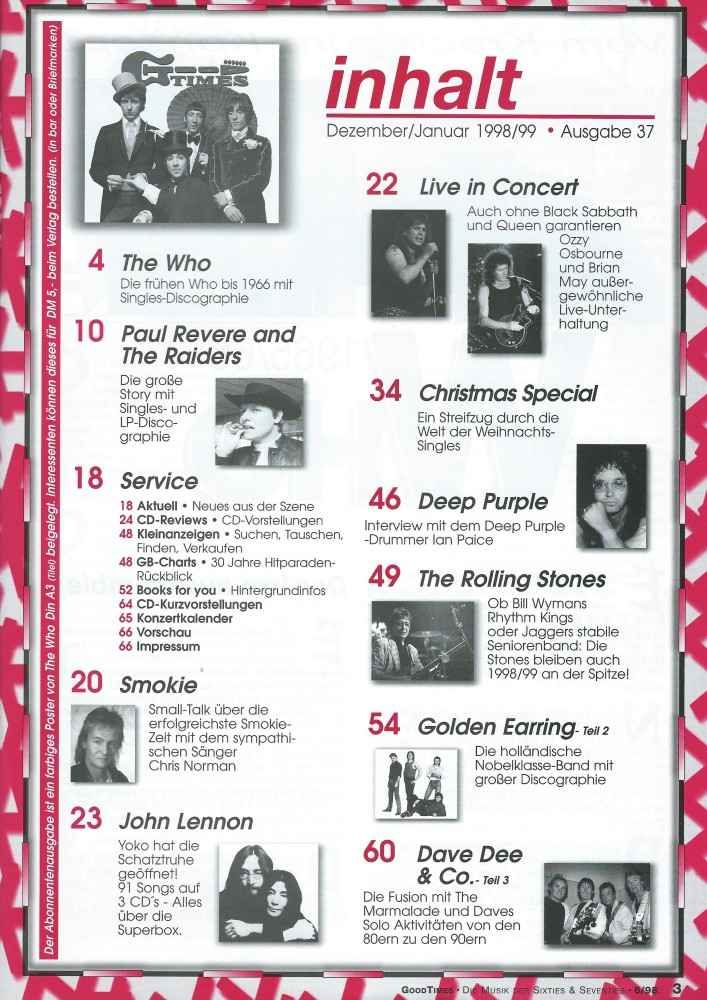 Good Times 6-1998 Index
