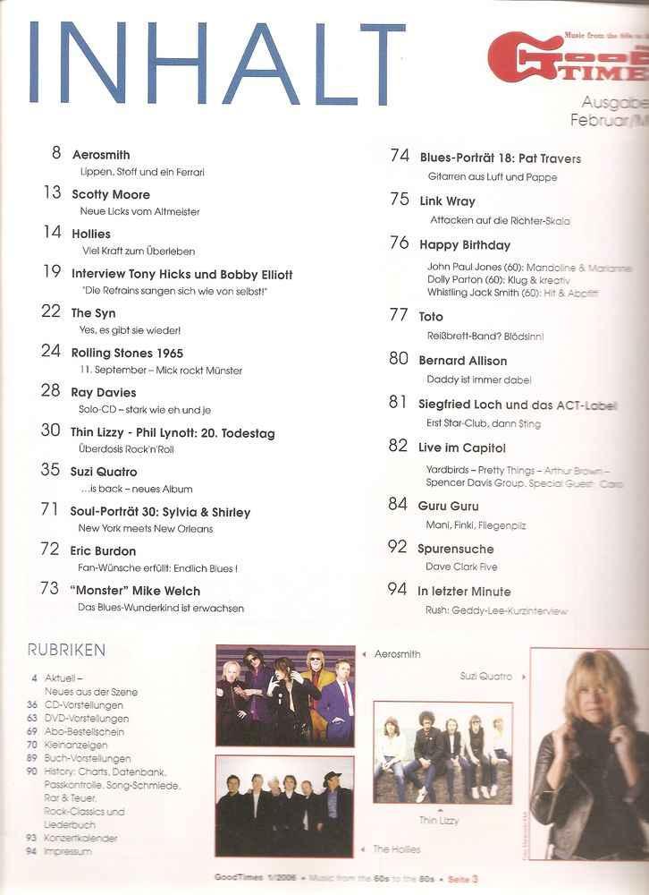 Good Times - Ausgabe 1/2006 (Content)