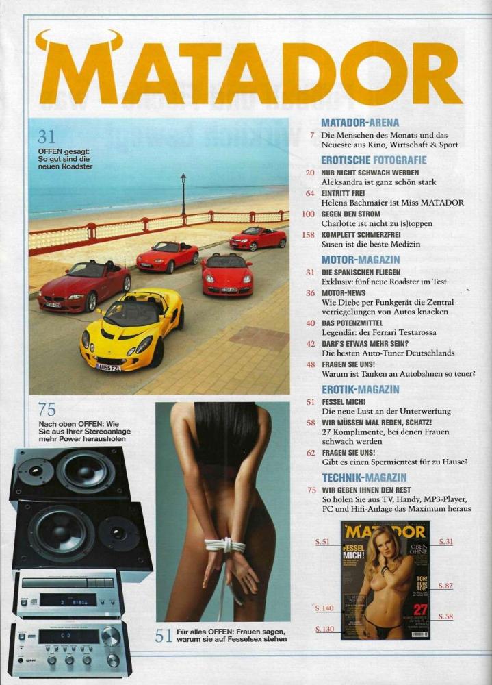 matador 05 2006 Inhalt a