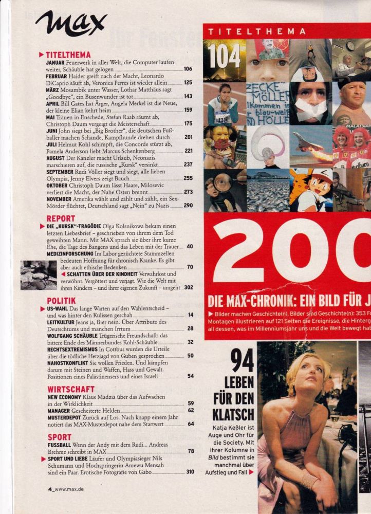 max 12 2000 Index A