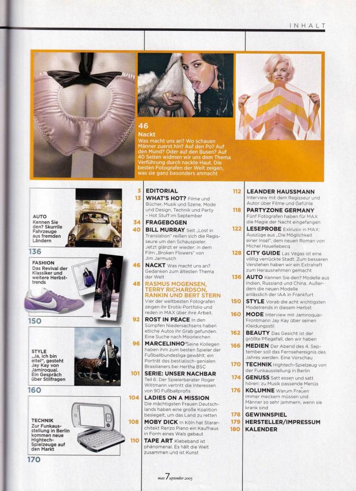 max magazine 09 2005 content b