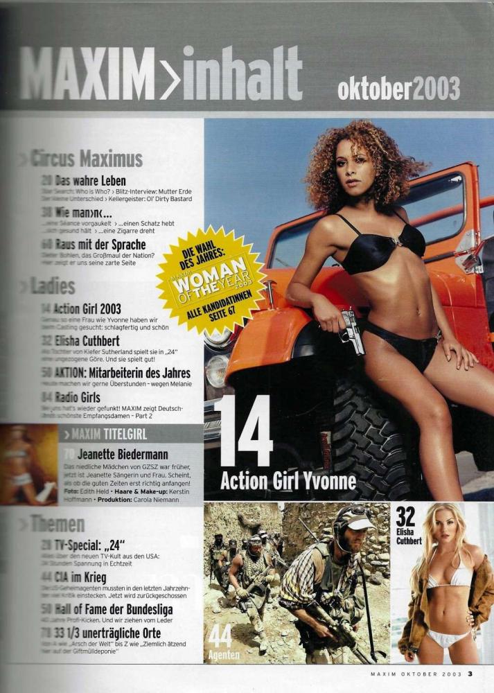 maxim 10 2003 Inhalt a