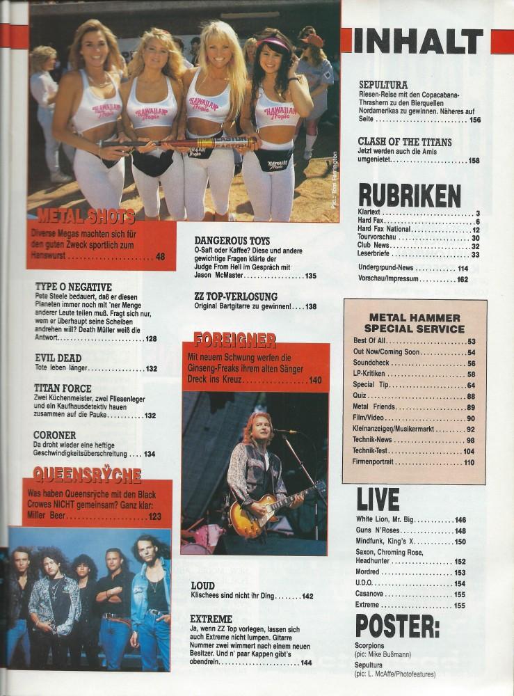 Metal Hammer (07/1991) Content 2
