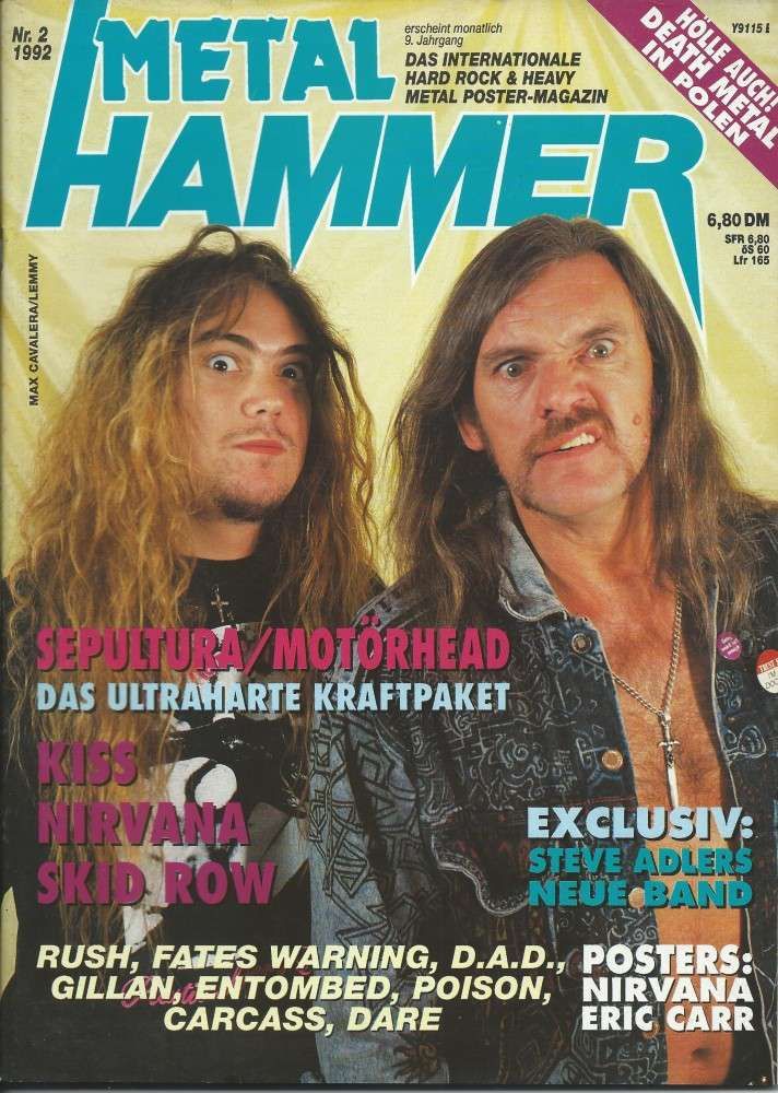 Metal Hammer 02 1992 cover