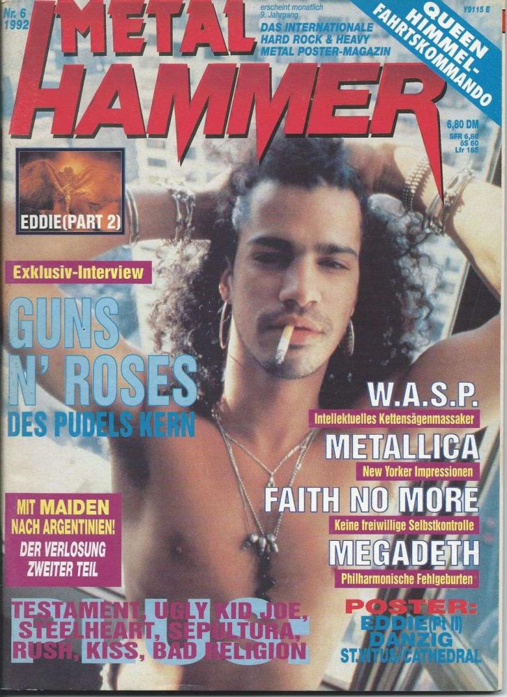 Metal Hammer 06 1992 Heftcover