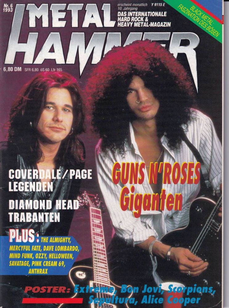 metal hammer 06-1993 Heftcover
