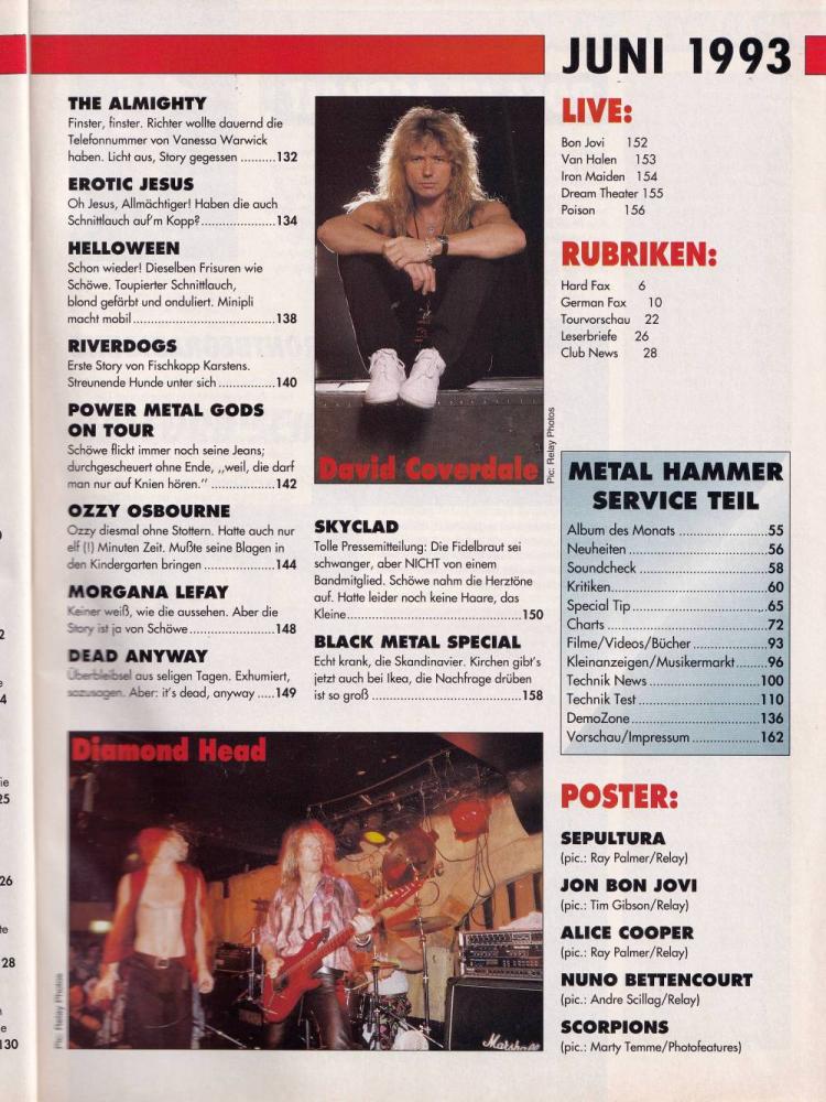 metal hammer 06-1993 Inhalt b