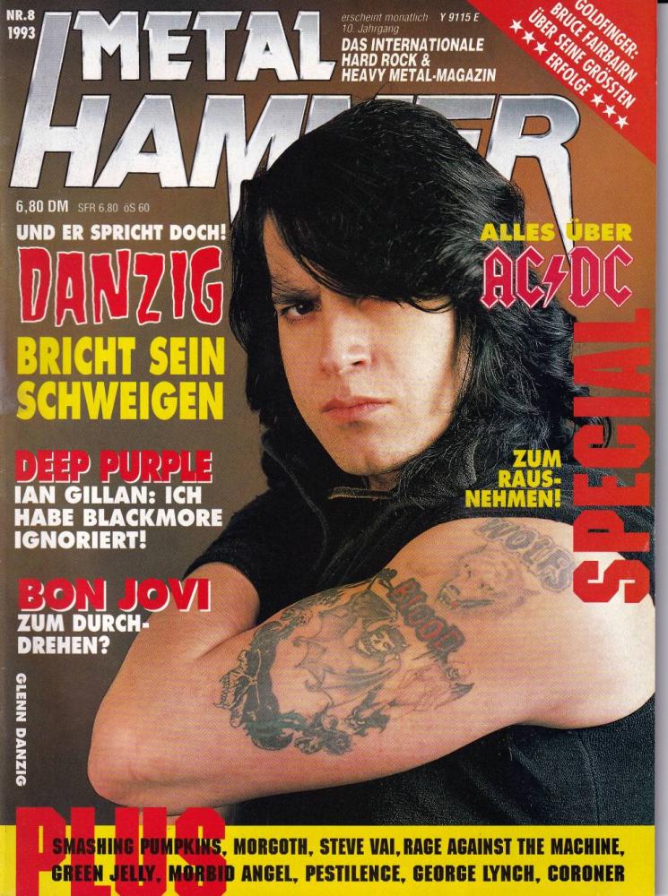 metal hammer 08 1993 cover
