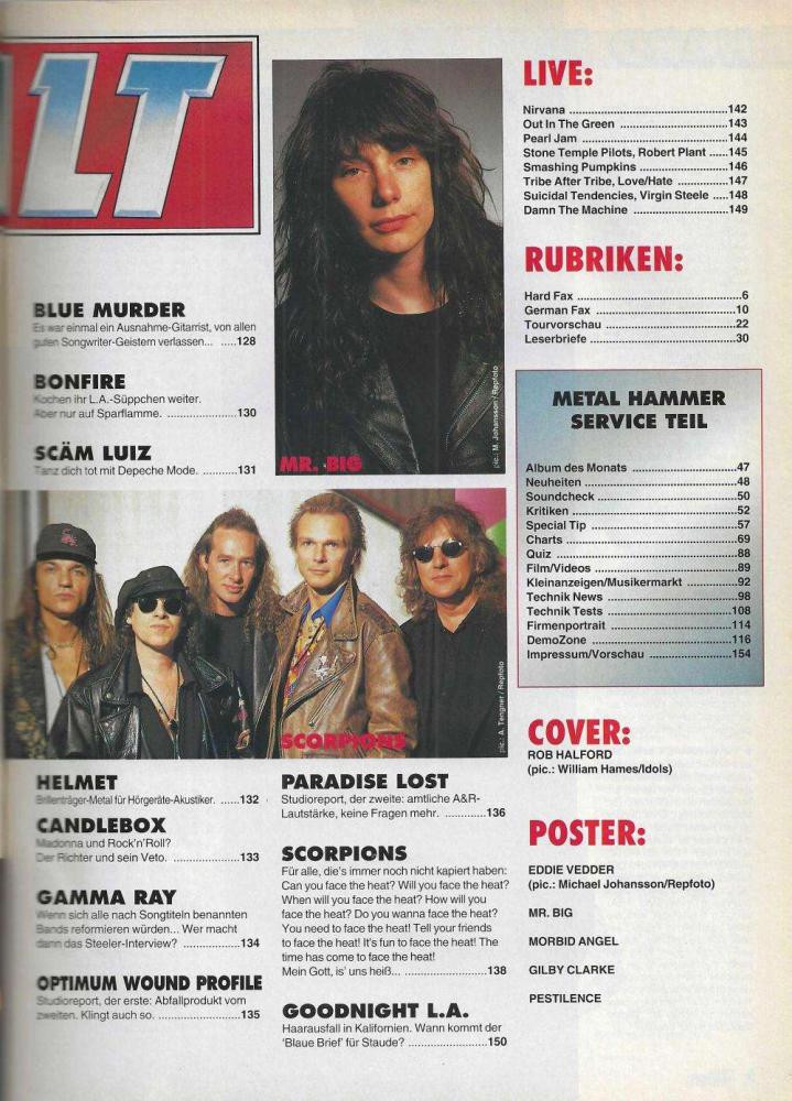 Metal Hammer 09-1993 Inhalt b