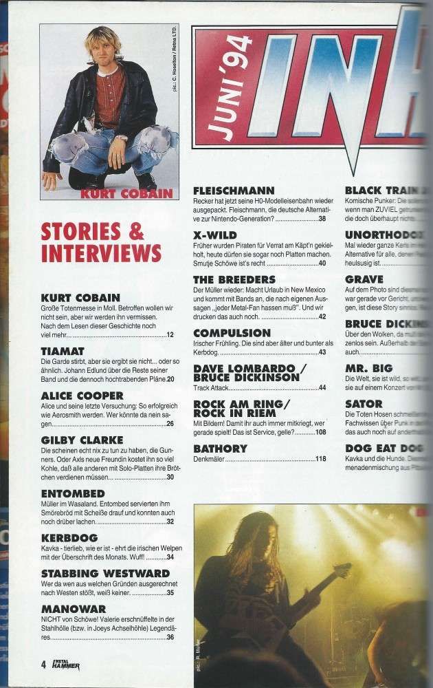 Metal Hammer 06 1994 content a