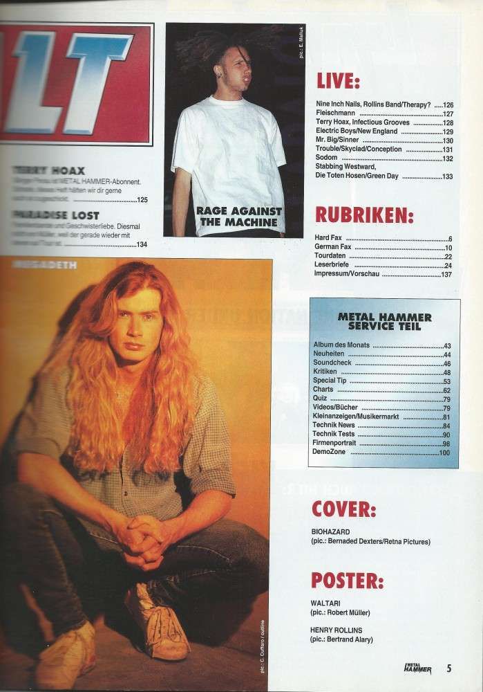 Metal Hammer 07 1994 Inhalt b