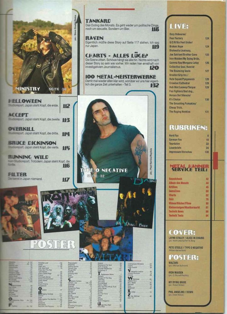 Metal Hammer 01-1996 Index b