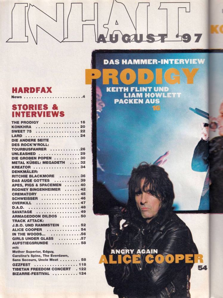 Metal Hammer 08-1997 Inhalt a