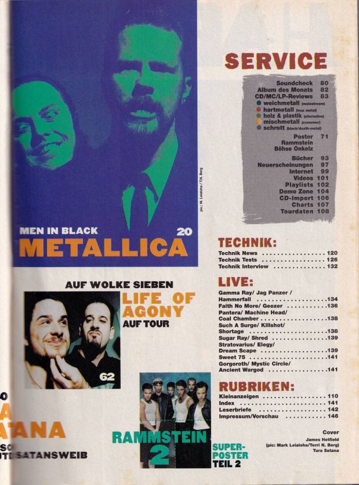 metal hammer 11 1997 Index B