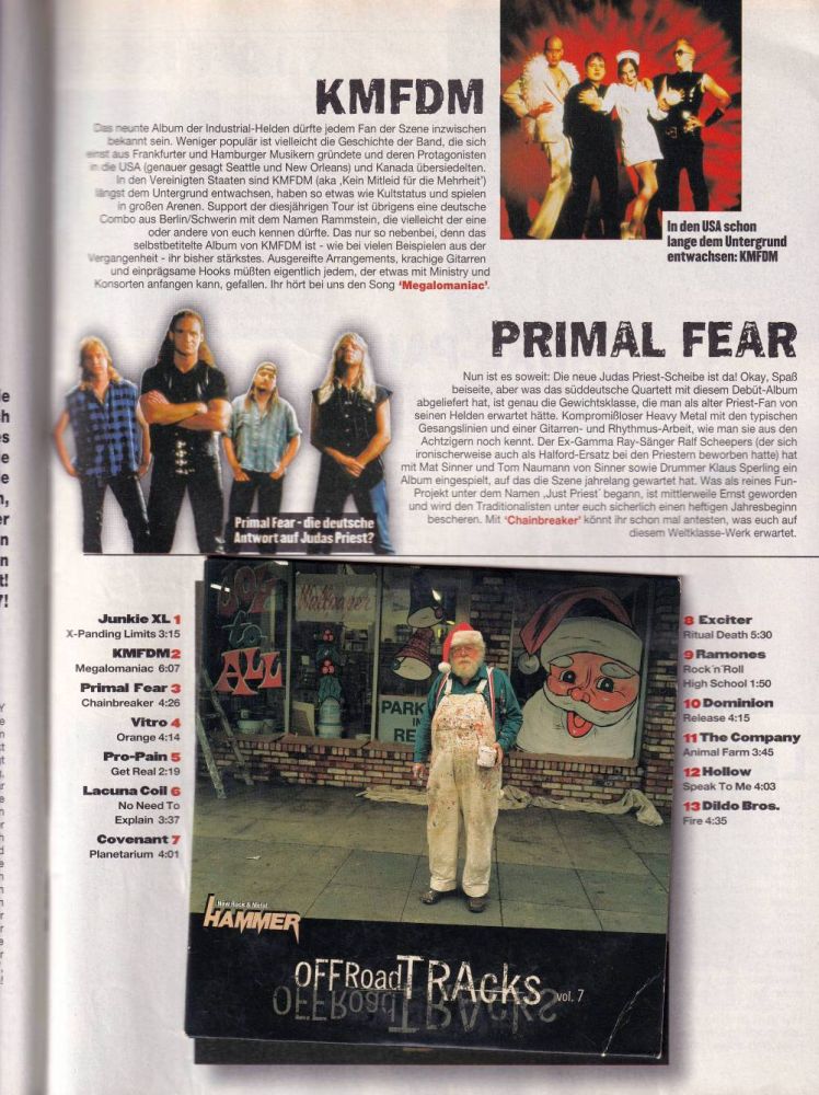 metal hammer 01 1998 cd