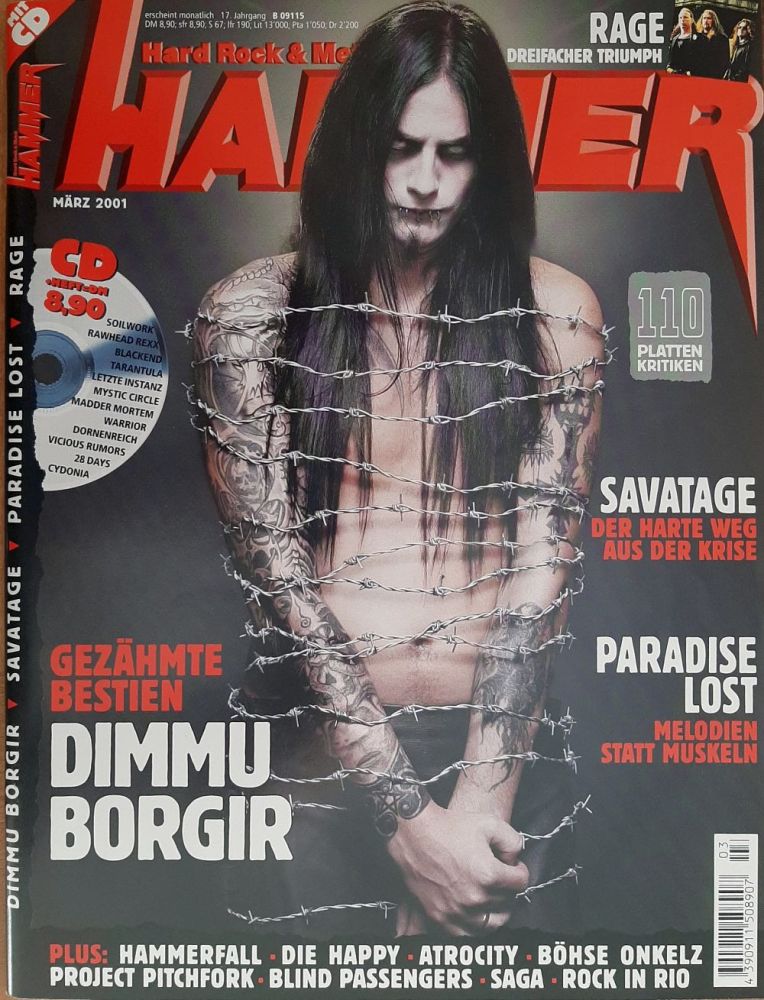 Metal Hammer 03 2001 cover