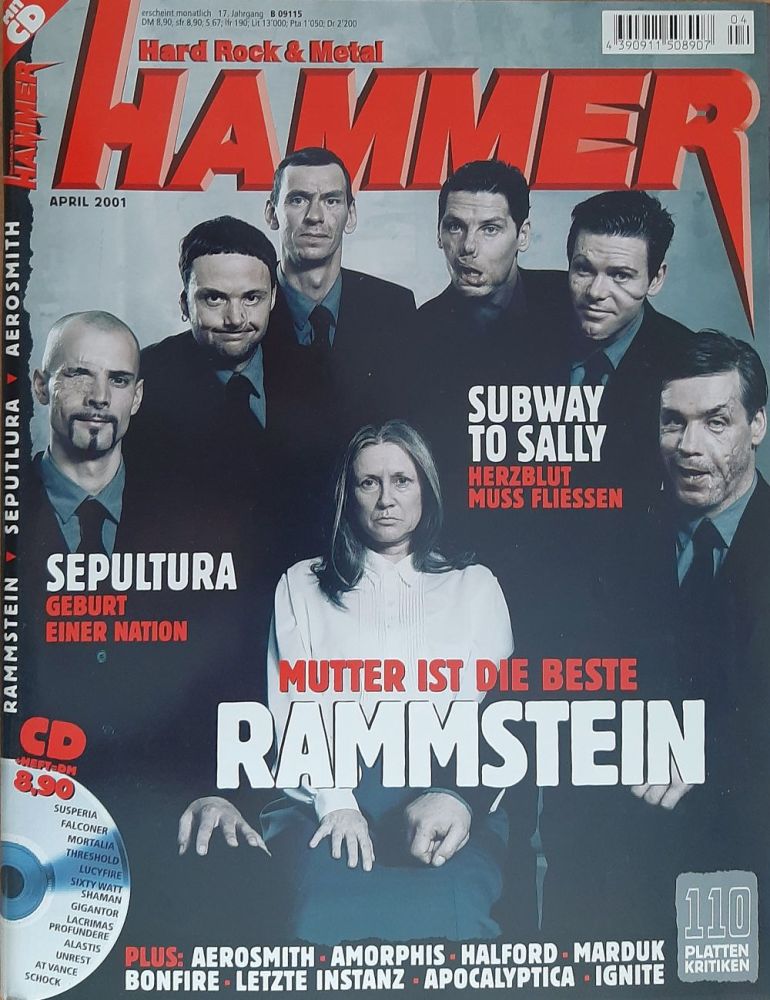 Metal Hammer 04 2001 cover