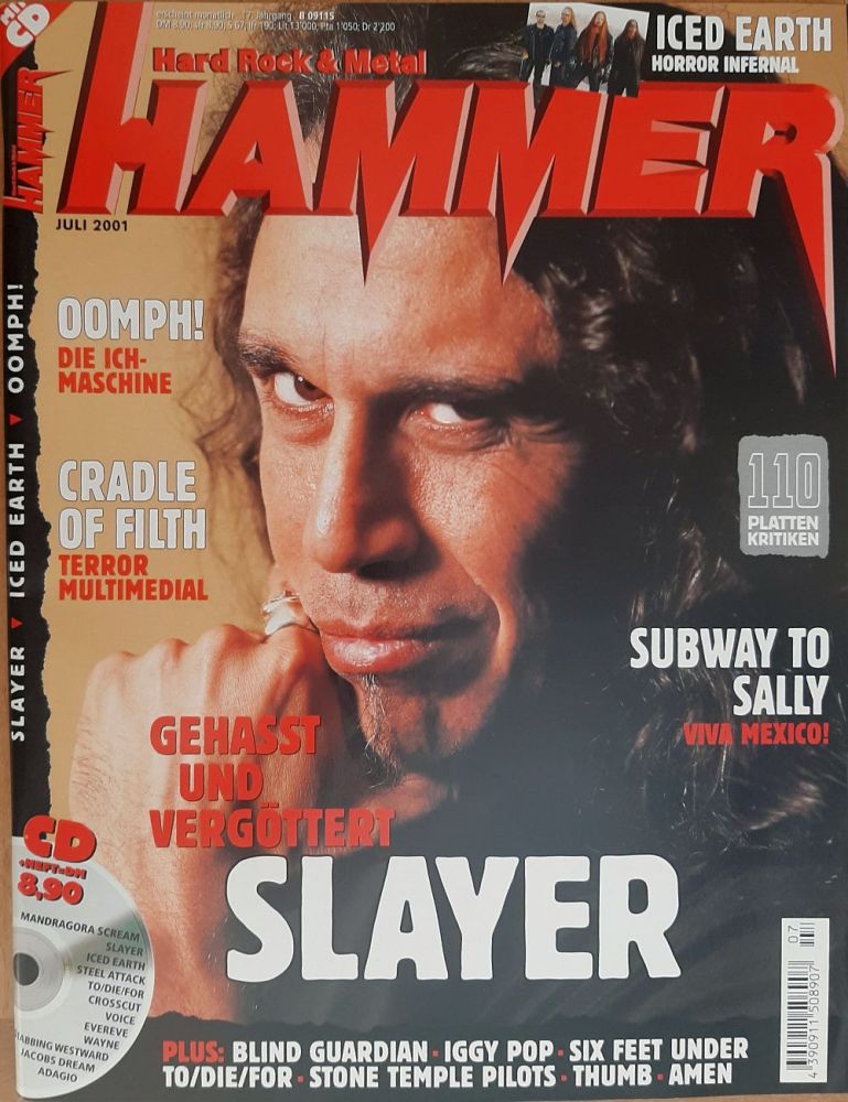 Metal Hammer 07 2001 cover