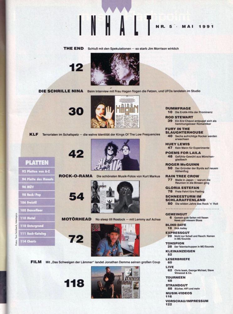 metal hammer 05 1991 Inhalt