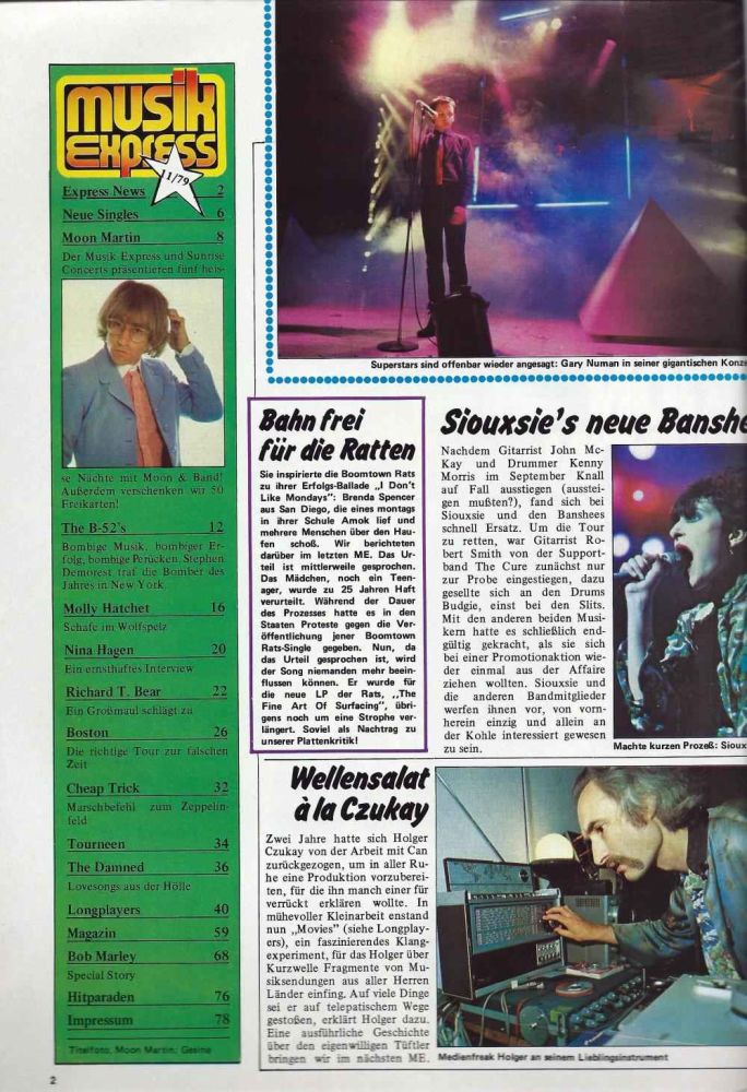 Musik-Express - November 1979 content