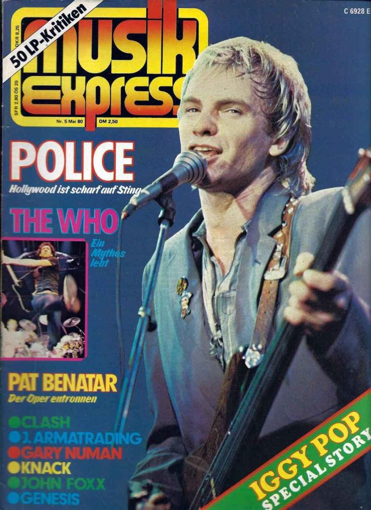 Musik-Express - Mai 1980 Heftcover