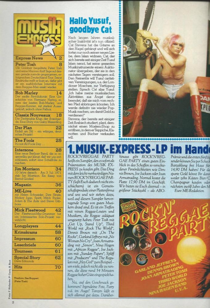 Musik-Express - Ausgabe Nummer 07/81