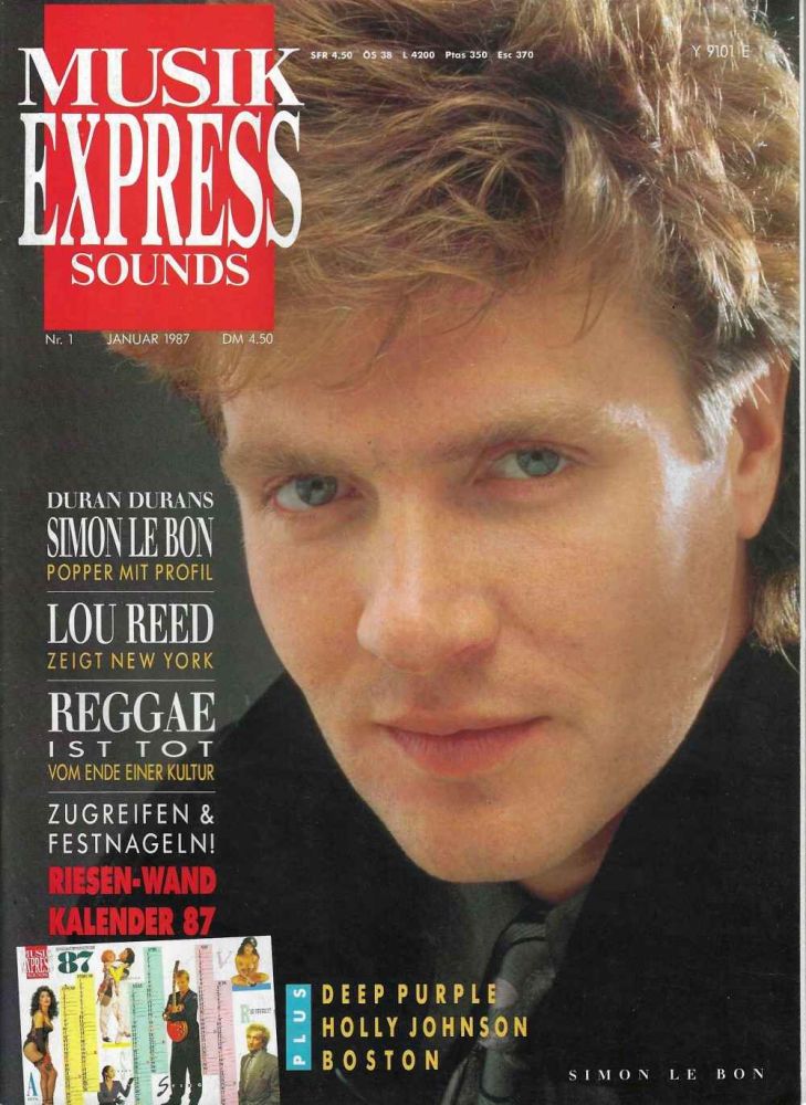 Musik-Express Sounds - Januar 1987 Heftcover