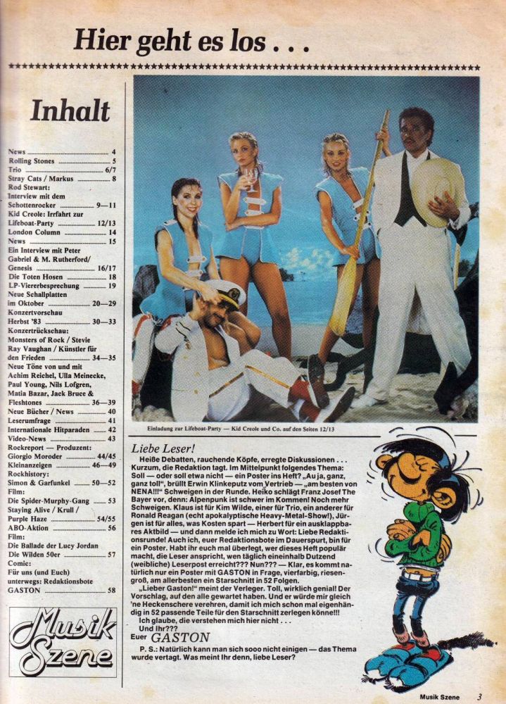 Musik Szene 10 1983 Index