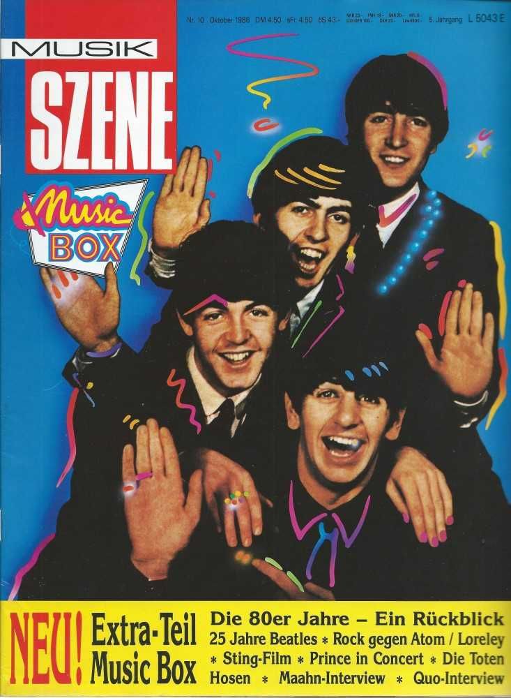 Musik Szene - Ausgabe 10/86 Cover