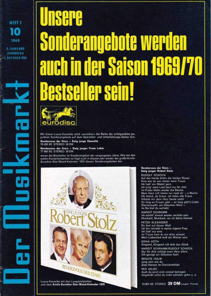 musikmarkt 10 1 1969 Heftcover