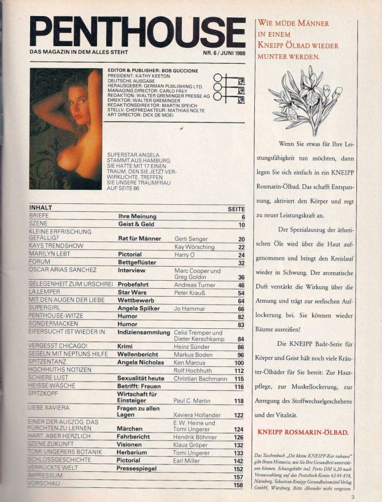 penthouse 06 1988 Index
