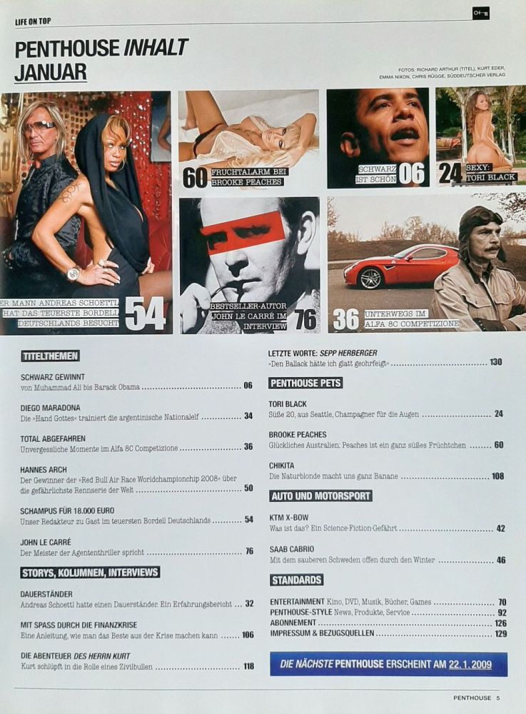 penthouse 01 2009 Index