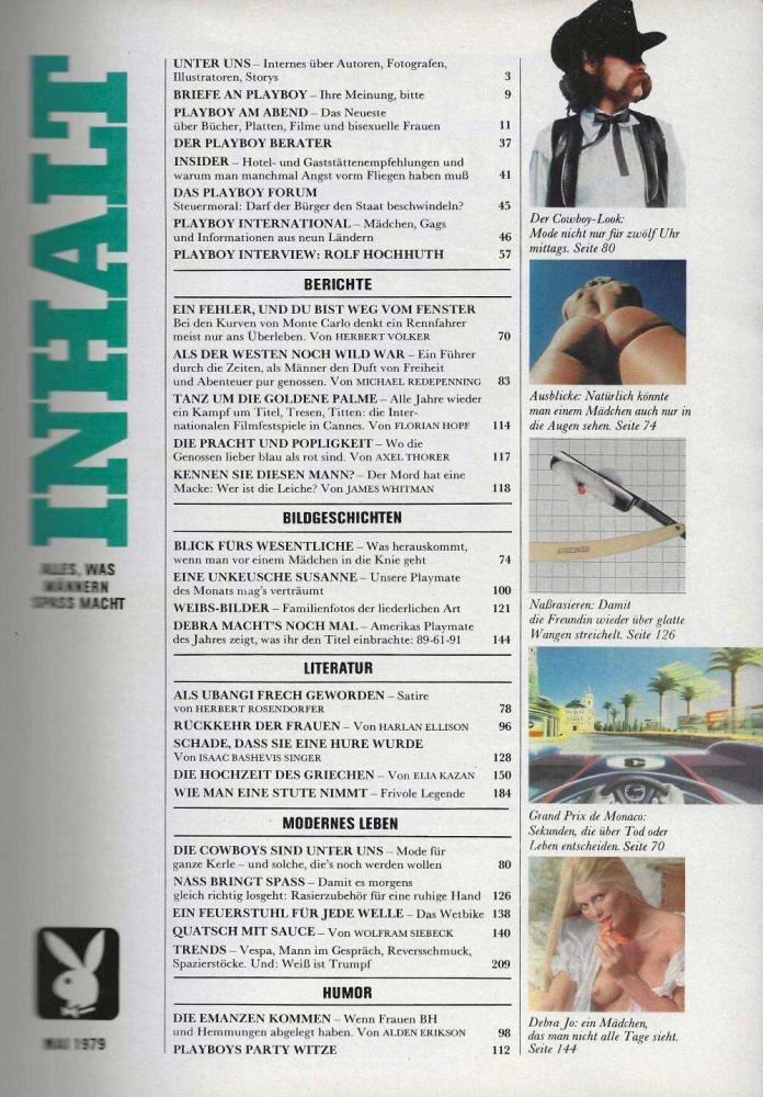 playboy 05 1979 Inhalt