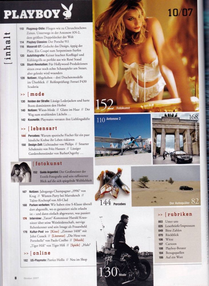 playboy 10 2007 index b