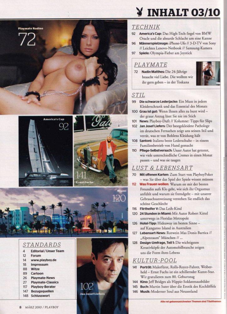 playboy 03 2010 Inhalt b