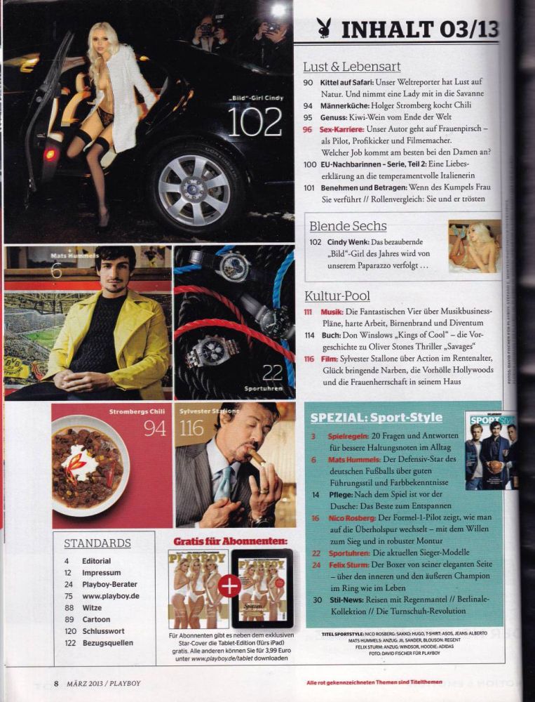 playboy 03 2013 Index b