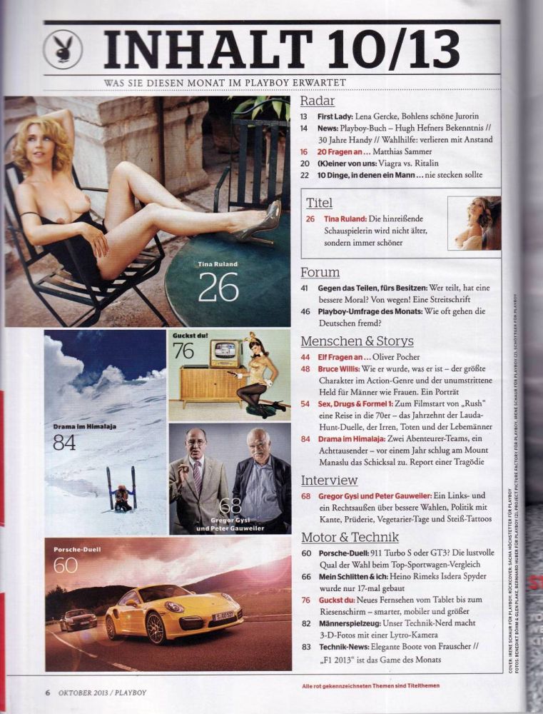 playboy 10 2013 Index A