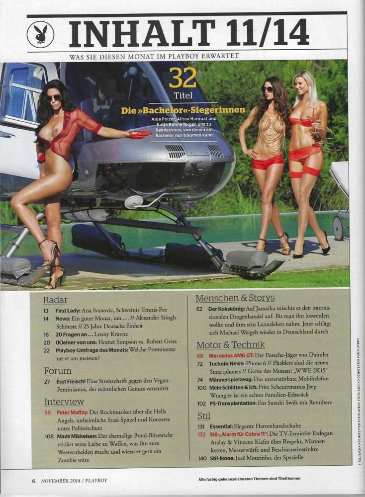 playboy 11 2014 Inhalt a