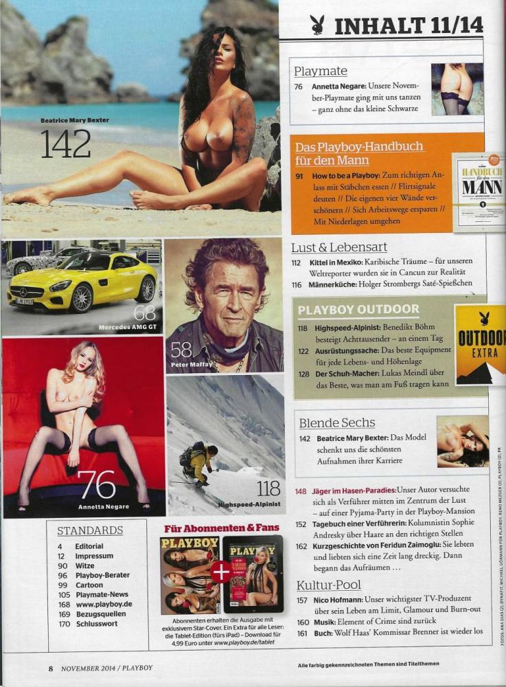 playboy 11 2014 inhalt b