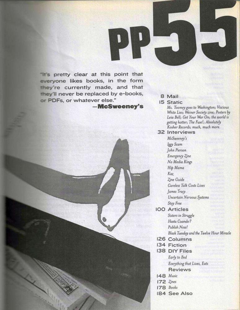 punk planet no 55 content