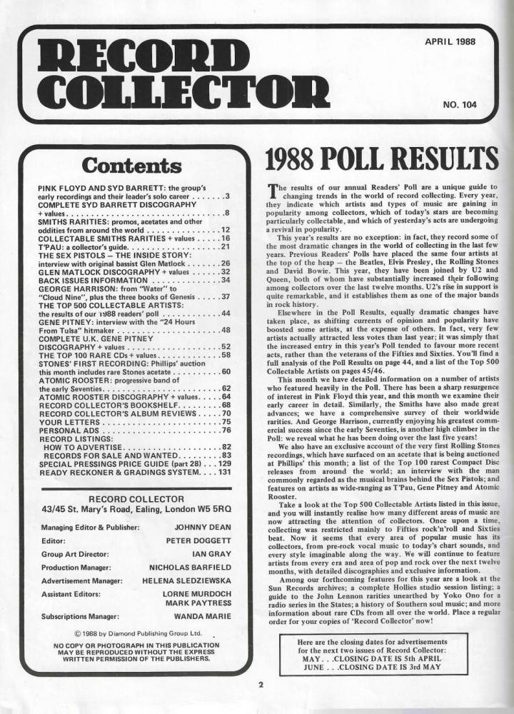 record collector 104 content