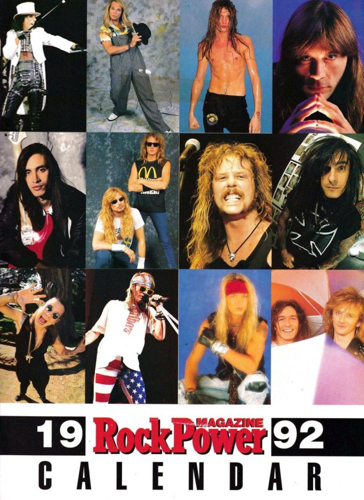 Rock Power 12 1991 calendar 4