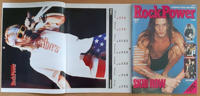 Rock Power 12 1991 calendar 1