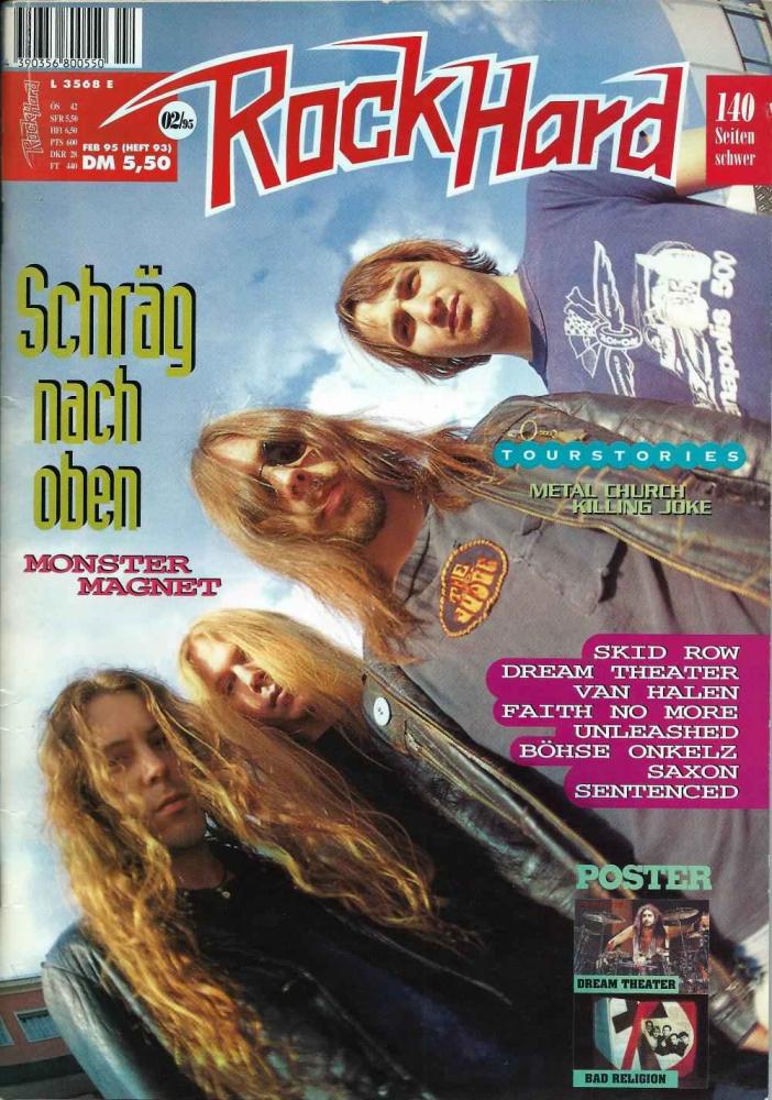 Rock Hard No 93 Februar 1995 Cover