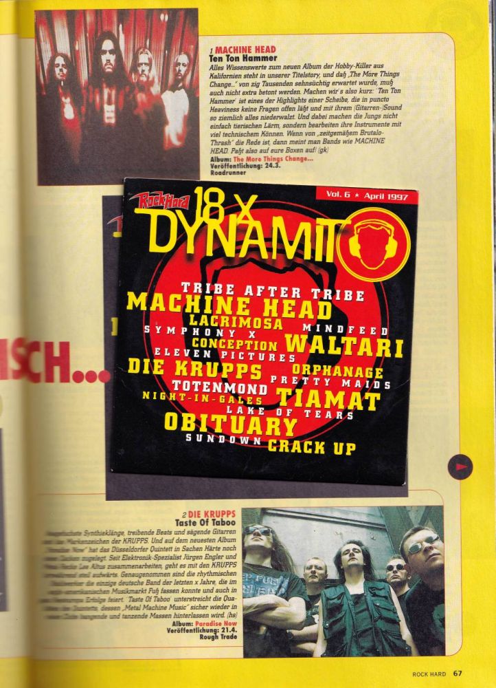 rock hard 04 1997 Heft CD