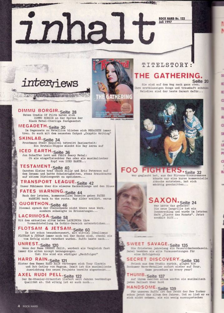 rock hard 07 1997 Index A