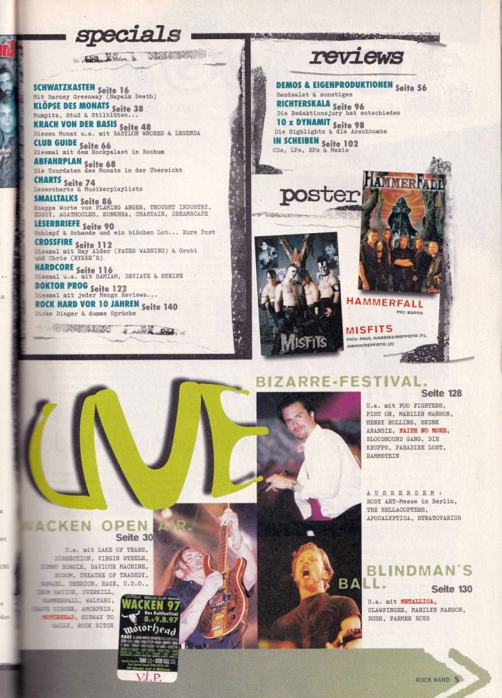 rock hard 10 1997 Index B