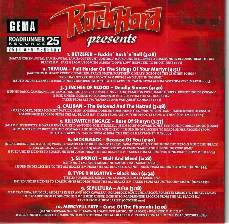 rockhard 04 2005 CD Beilage