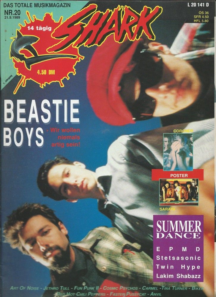 Shark Musicmagazine 20 - 1989 cover