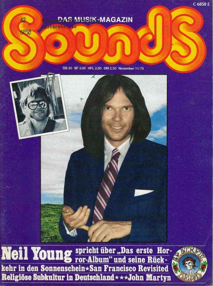 Sounds November 1975 Heftcover Abo